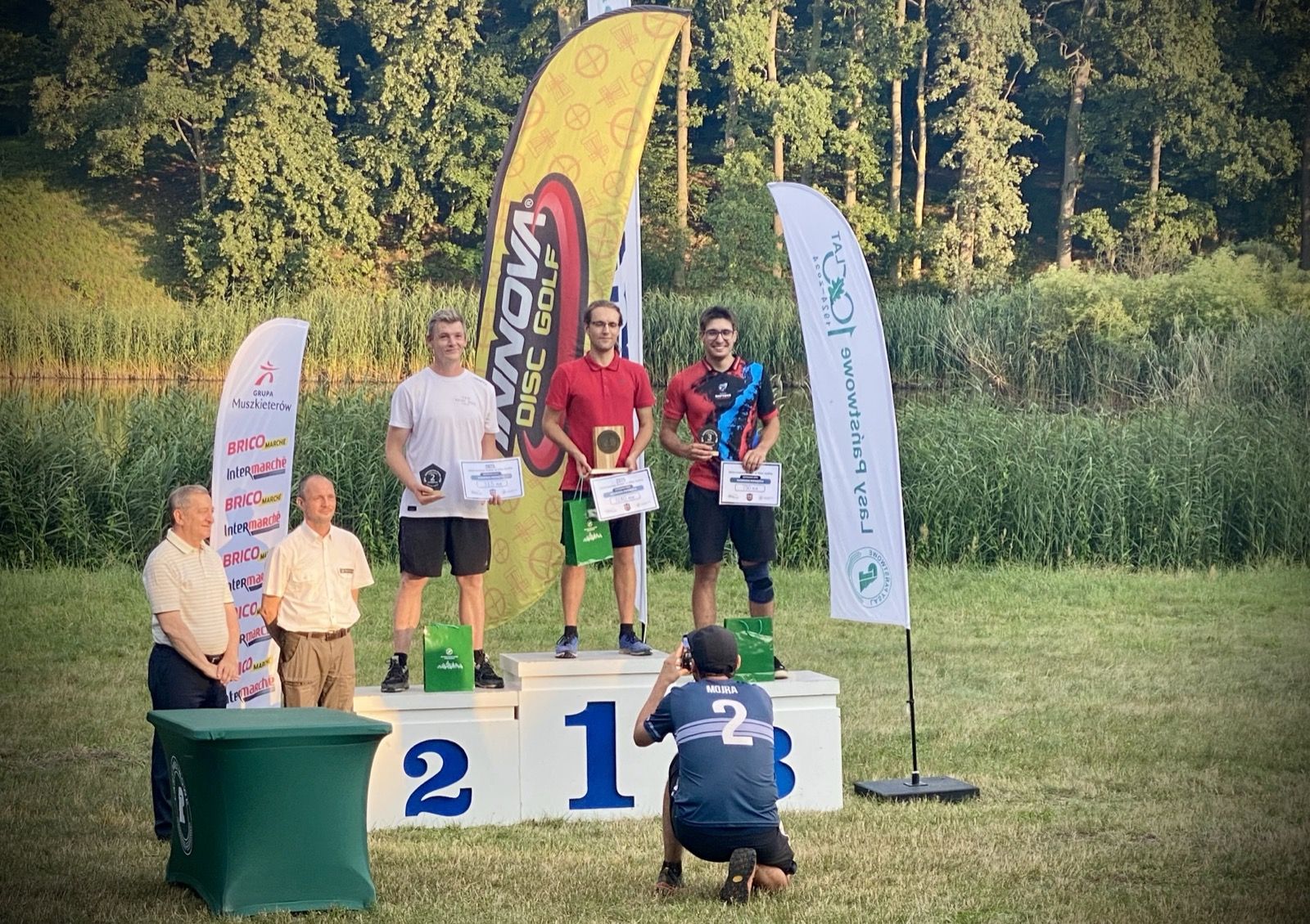 Oskar Żuchliński broniący tytułu Mistrza Polski w disc golfie